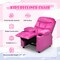 Kids Recliner Chair with Cup Holders Suitable for Children's Room, Living Room and Bedroom